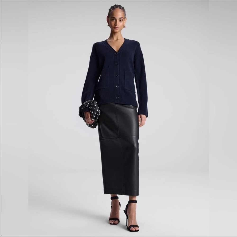 ❤️❤️A.L.C. Emory 100% Cashmere Cardigan Navy $595